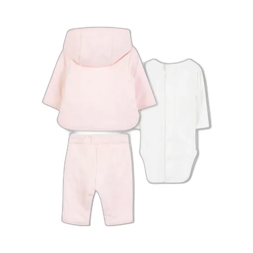 Hooded Tracksuit And Long-Sleeved Bodysuit Set