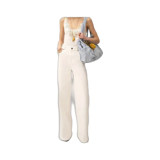 Logo Patch Wide-Leg Jeans