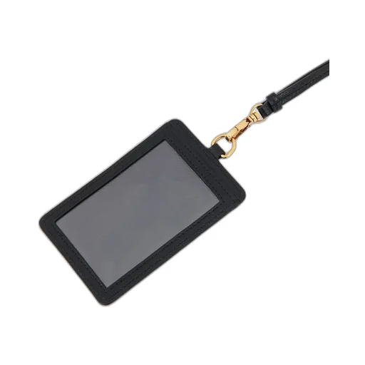 Iconic Leather-Plaque Cardholder
