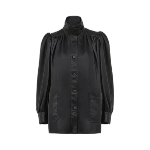 Long Sleeve Leather Jacket