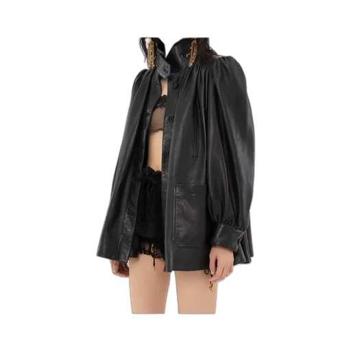 Long Sleeve Leather Jacket