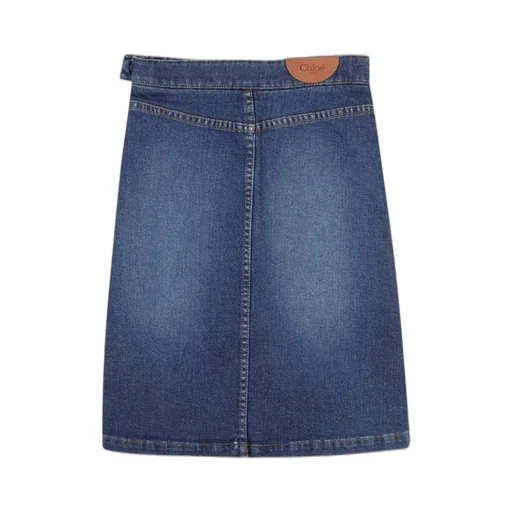 Denim Midi Skirt