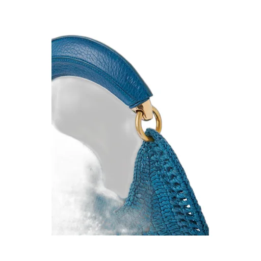 Summer Banana Woven Top Handle Bag