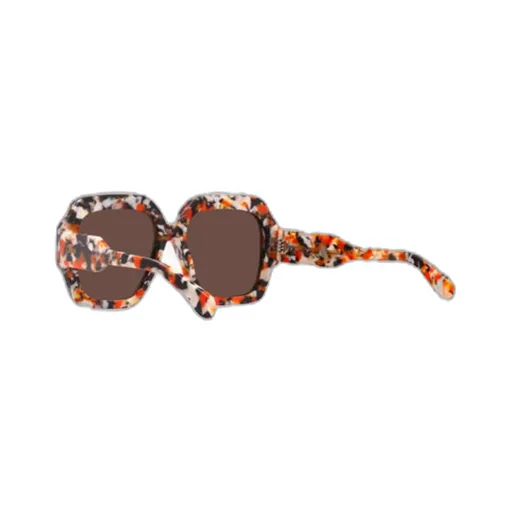 Square-Frame Tortoiseshell Sunglasses