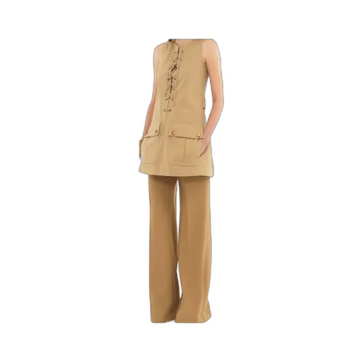 Pinafore Lace-Up Mini Dress
