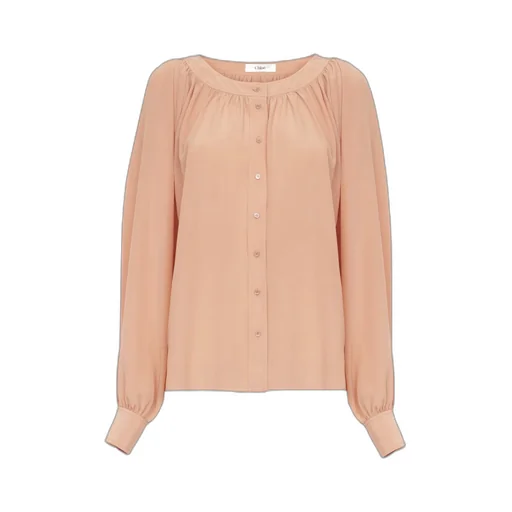 Round Neck Buttoned Shirt
