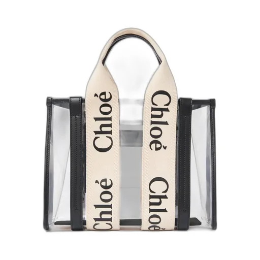 Woody Logo Detailed Tote Small Bag