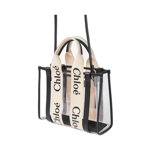 Woody Logo Detailed Tote Small Bag