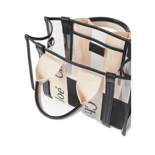 Woody Logo Detailed Tote Small Bag