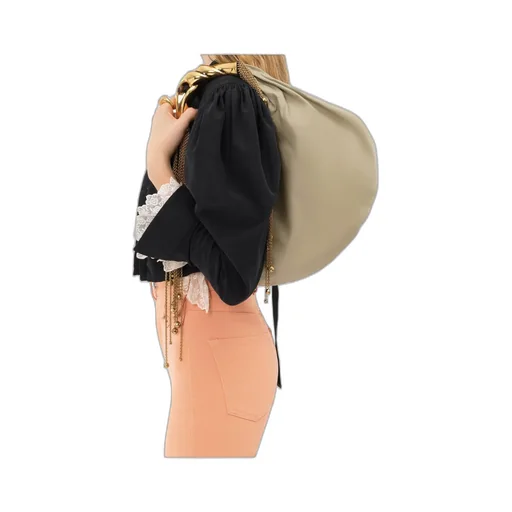 Twisted Shell Hobo Bag