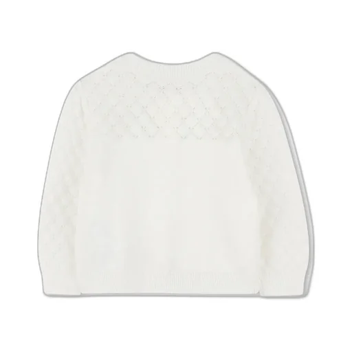 Logo Plaque Knit Cardigan