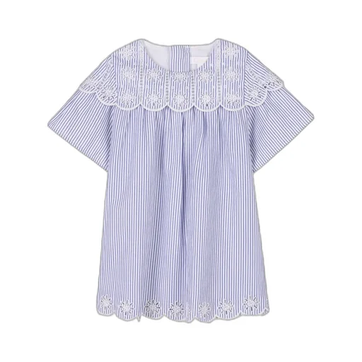Striped Poplin Dress