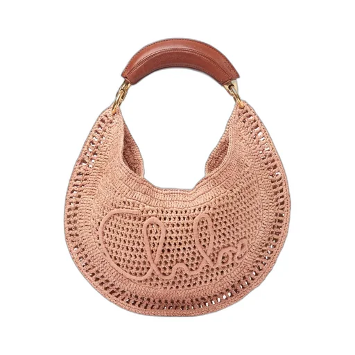 Summer Banana Woven Top Handle Bag