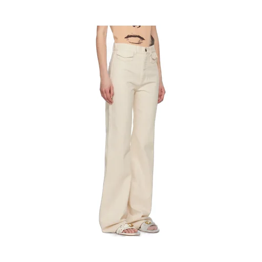 High-Waisted Flared Jeans