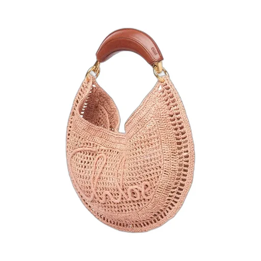 Summer Banana Woven Top Handle Bag