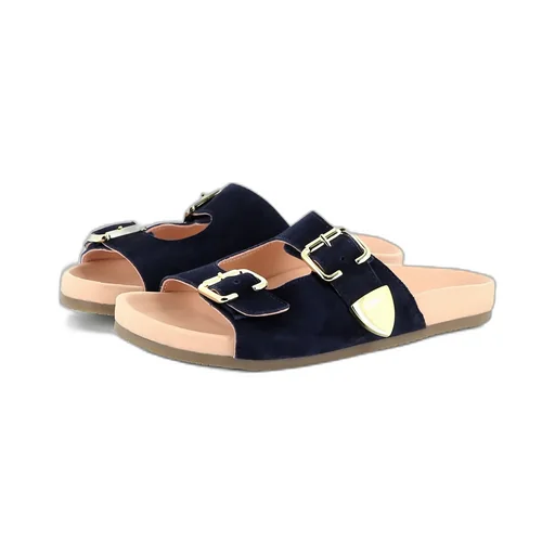 Buckle-Strapped Slides