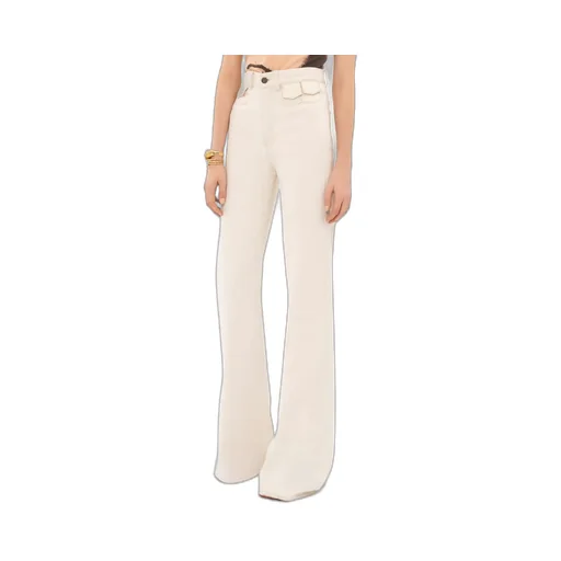 High-Waisted Flared Jeans
