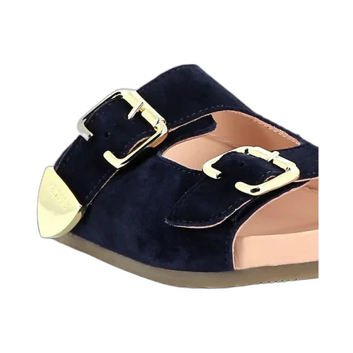 Buckle-Strapped Slides