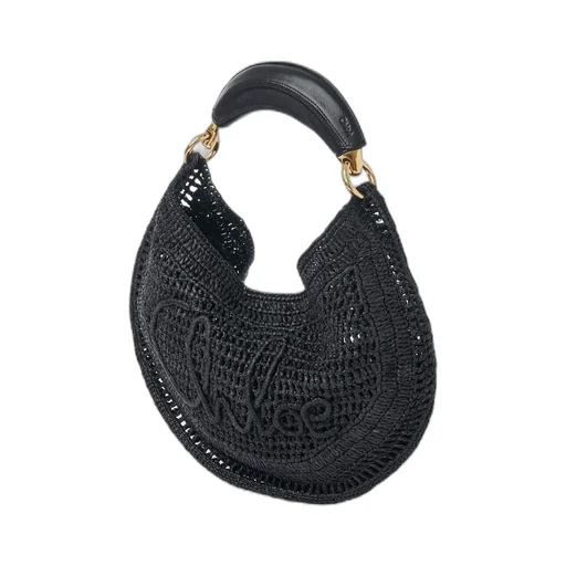 Summer Banana Woven Top Handle Bag
