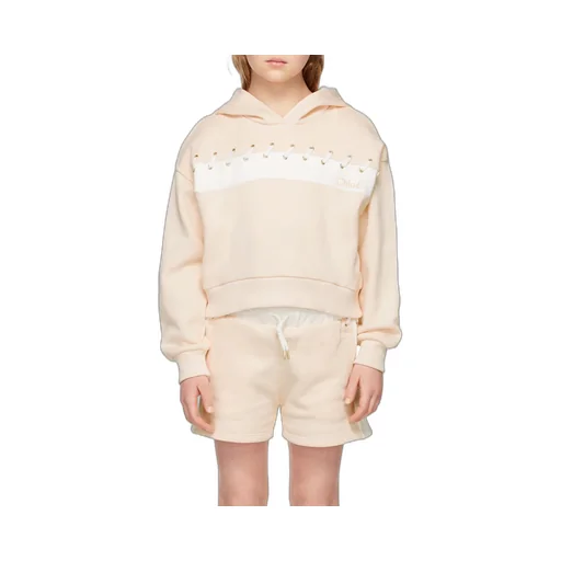 Logo-Stripe Lace-Detail Hoodie