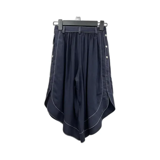 Asymmetric Wide-Leg Trousers