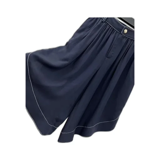 Asymmetric Wide-Leg Trousers