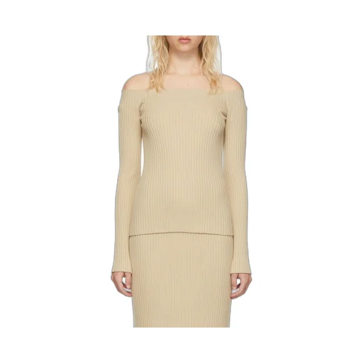 Off-Shoulder Knit Jumper
