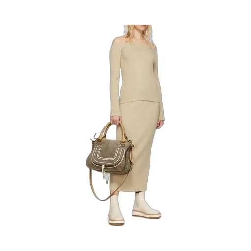 Off-Shoulder Knit Jumper