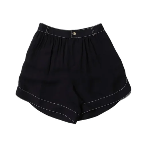 Contrast-Stitched Shorts