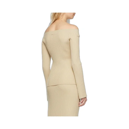 Off-Shoulder Knit Jumper