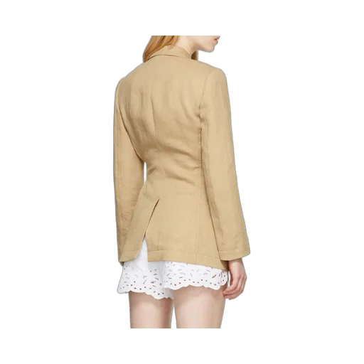 Side-Tie Single-Breasted Jacket