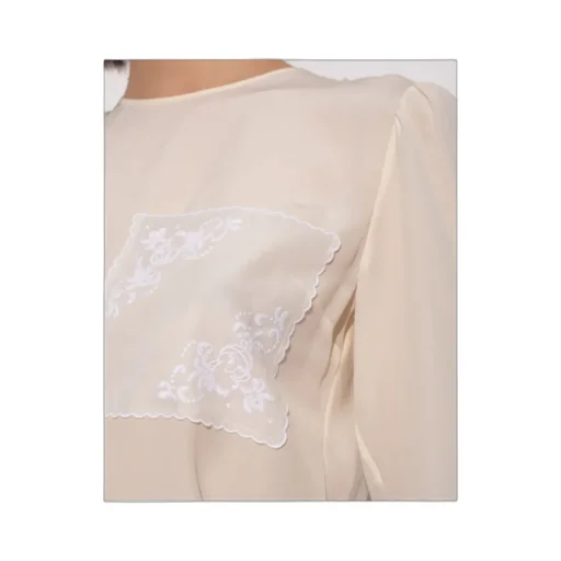 Embroidered Silk Blouse