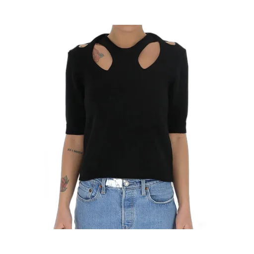 Cut-Out Knitted Top