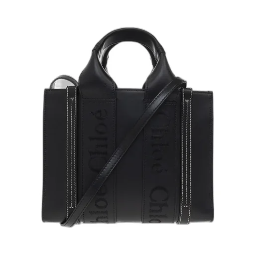 Woody Logo Embroidered Small Tote Bag