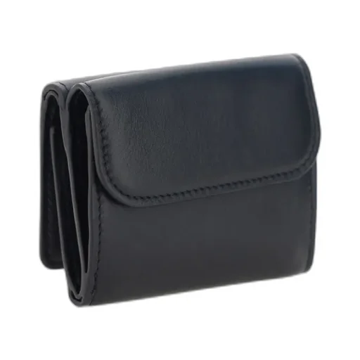 Logo Embroidered Tri-Fold Wallet