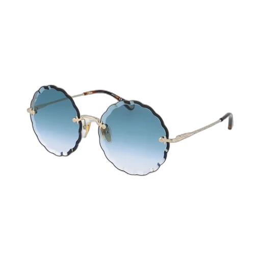 Round Scalloped Frame Sunglasses
