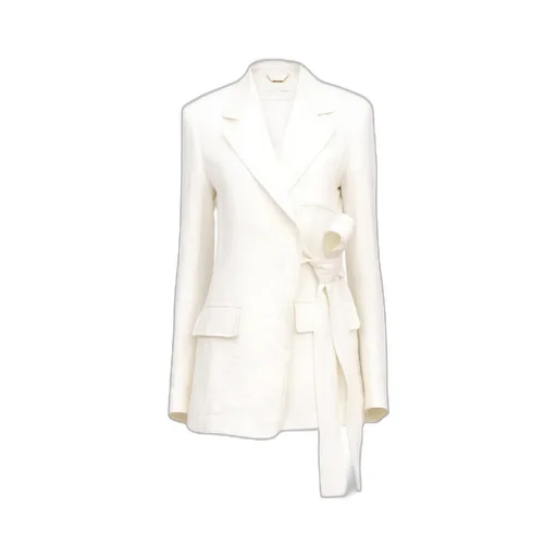 Notched-Lapel Single-Breasted Jacket