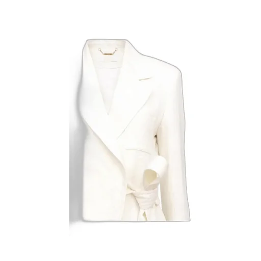 Notched-Lapel Single-Breasted Jacket