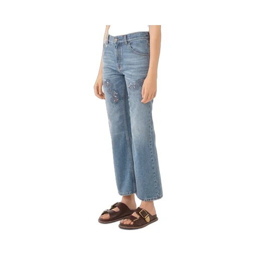 Cropped Bootcut Jeans