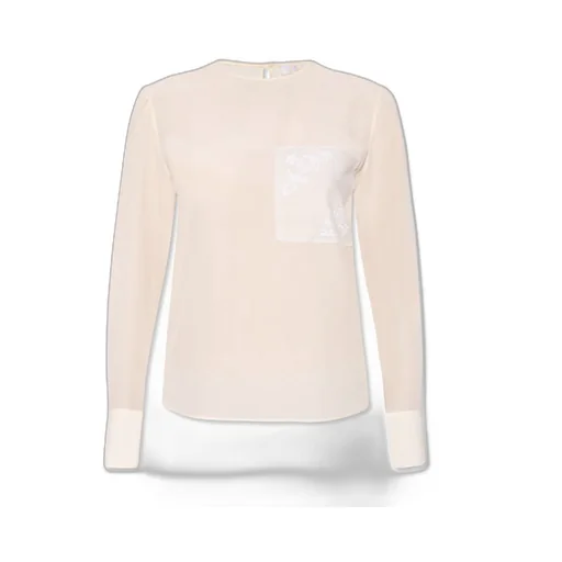 Embroidered Silk Blouse