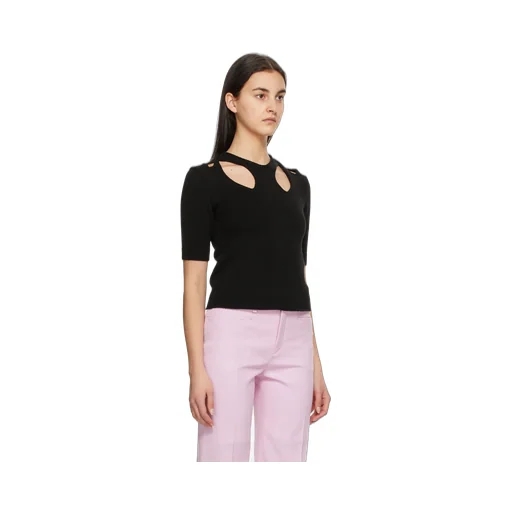 Cut-Out Knitted Top