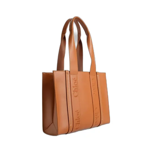 Woody Logo Embroidered Medium Tote Bag
