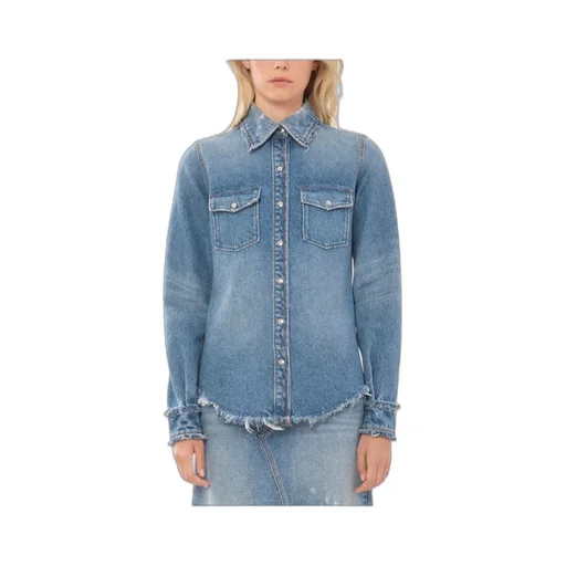 Frayed Edge Denim Shirt