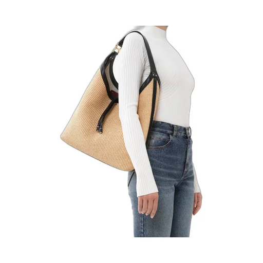 Marcie Raffia Tote Bag