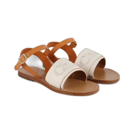 Logo-Embroidered Open-Toe Sandals