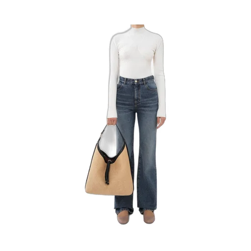 Marcie Raffia Tote Bag