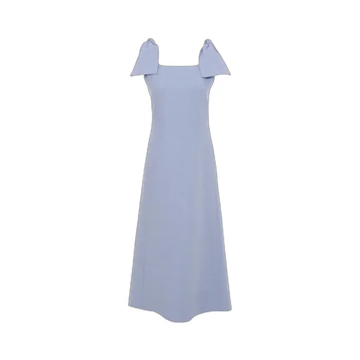 Bow-Detailed Sleeveless Dress