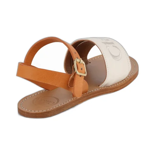 Logo-Embroidered Open-Toe Sandals