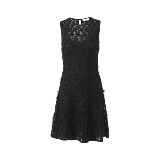 Lace Detailed Flared Mini Dress