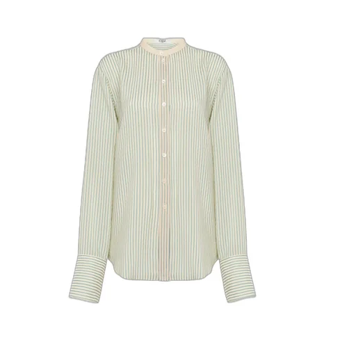 Pinstriped Oversized Blouse